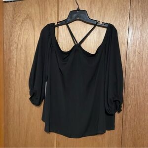 Eloquii Off The Shoulder Halter Blouse
